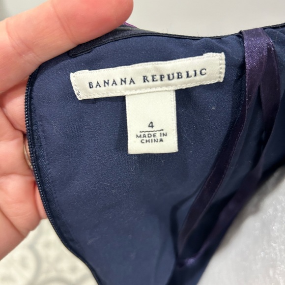 Colourful Banana Republic strapless dress size 4 - Picture 6 of 7